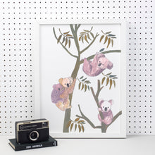 Load image into Gallery viewer, Koala Family Art Print