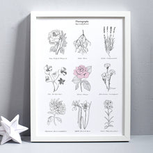 Load image into Gallery viewer, ‘Say it with flowers’ Pencil Print
