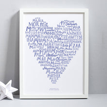 Load image into Gallery viewer, Mum Means Love In Every Language Print