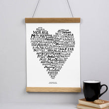 Load image into Gallery viewer, Mum Means Love In Every Language Print