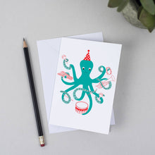 Load image into Gallery viewer, Musical Octopus Greeting Card