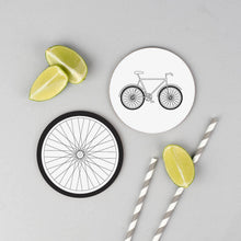 Load image into Gallery viewer, Bicycle Coasters Set Of Four