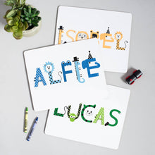 Load image into Gallery viewer, Personalised Children's Placemat