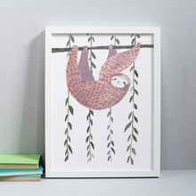 Load image into Gallery viewer, Sloth Art Print