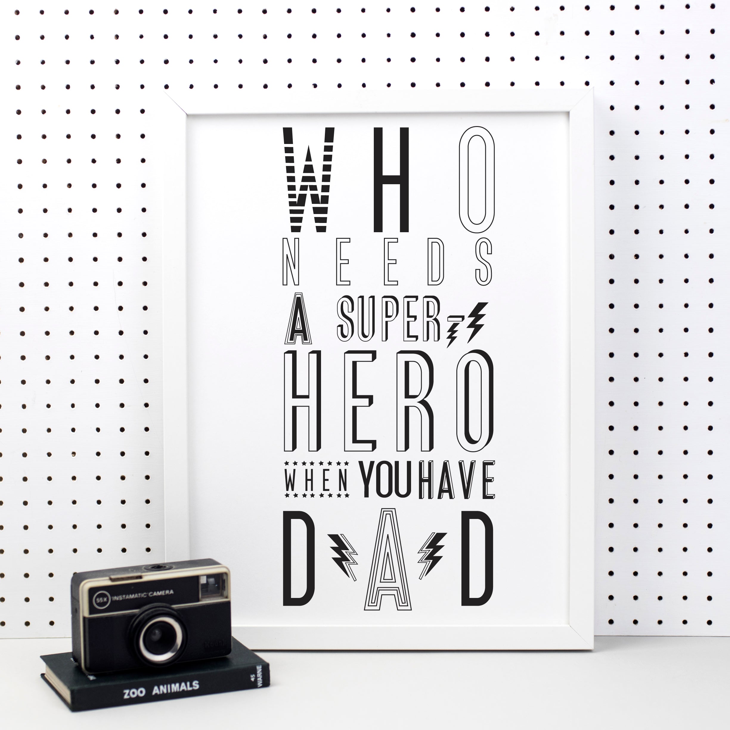 Superhero dad print, best print for father day – Karin Åkesson