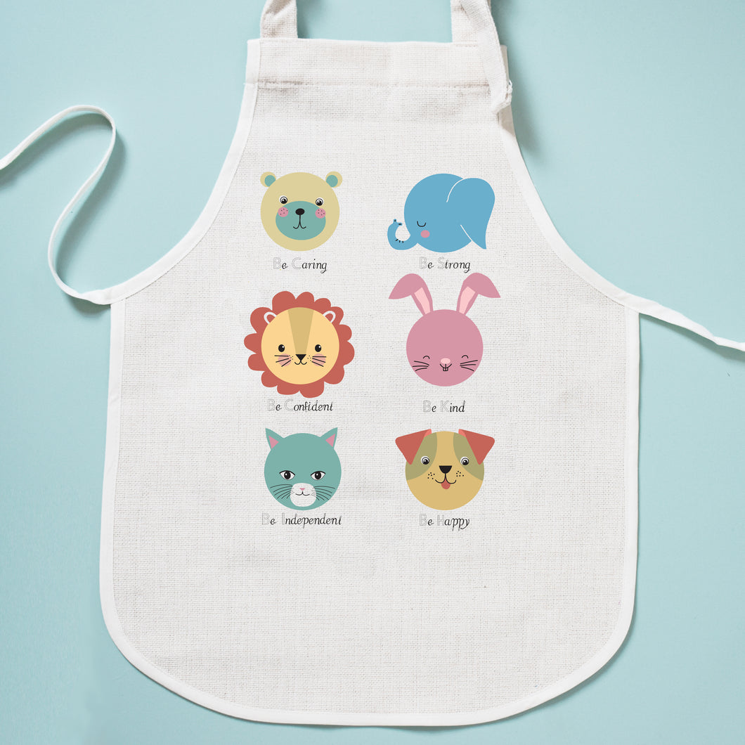Be Kind Be Strong Be Caring Animal Apron