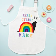 Load image into Gallery viewer, Ready Steady Bake Rainbow Snail Apron
