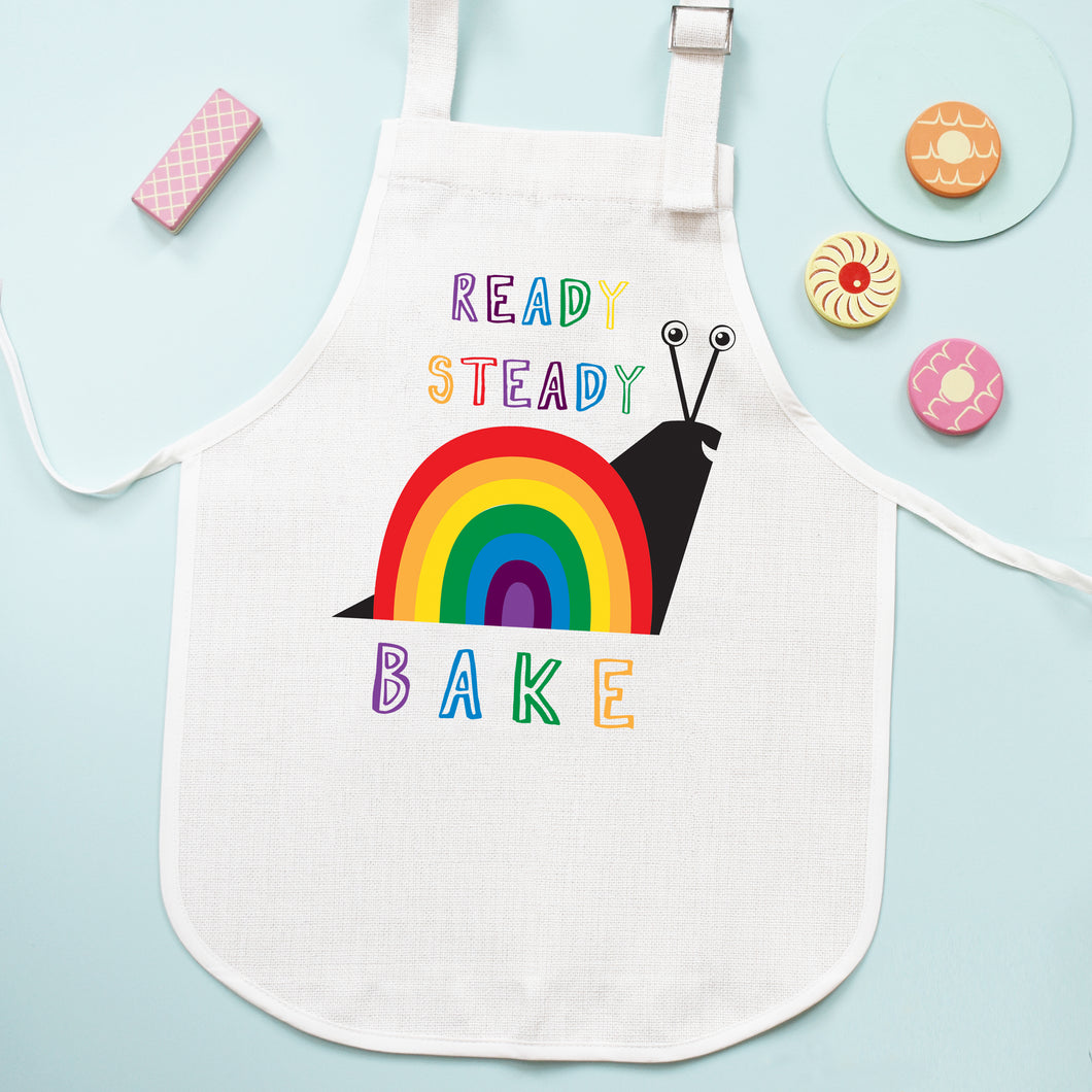 Ready Steady Bake Rainbow Snail Apron