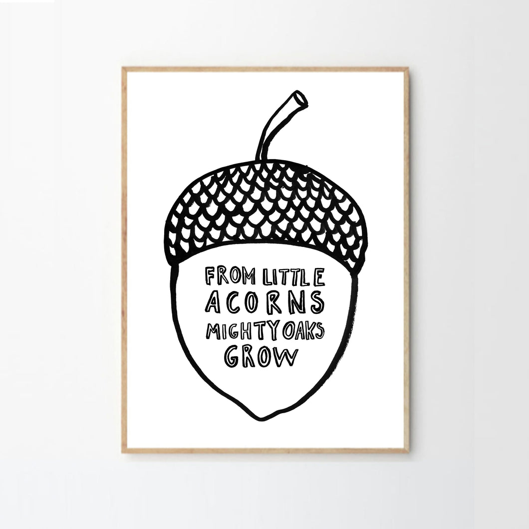 Acorn Art Print
