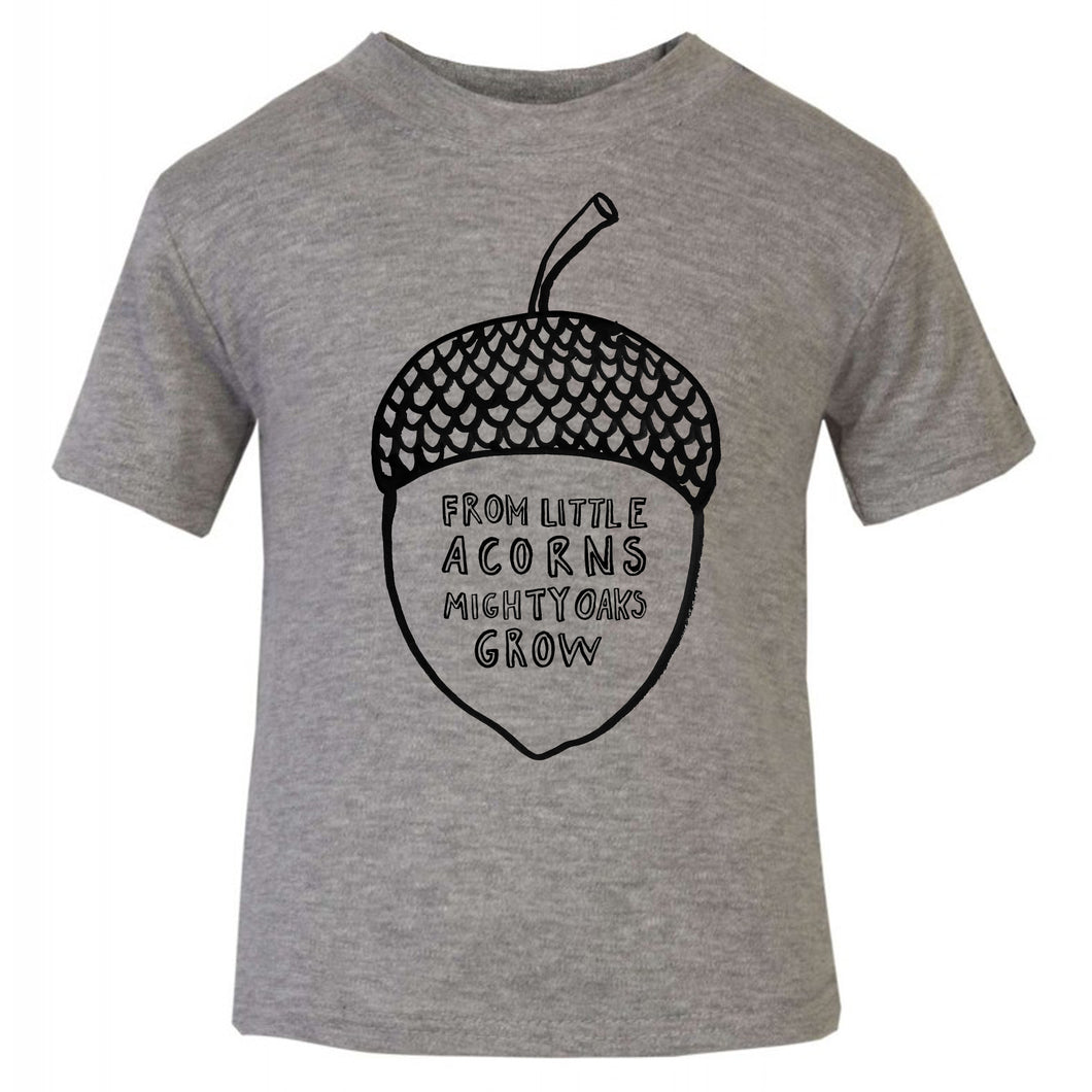 Little Acorn Grey T Shirt