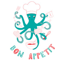 Load image into Gallery viewer, Bon Appetit Octopus Apron
