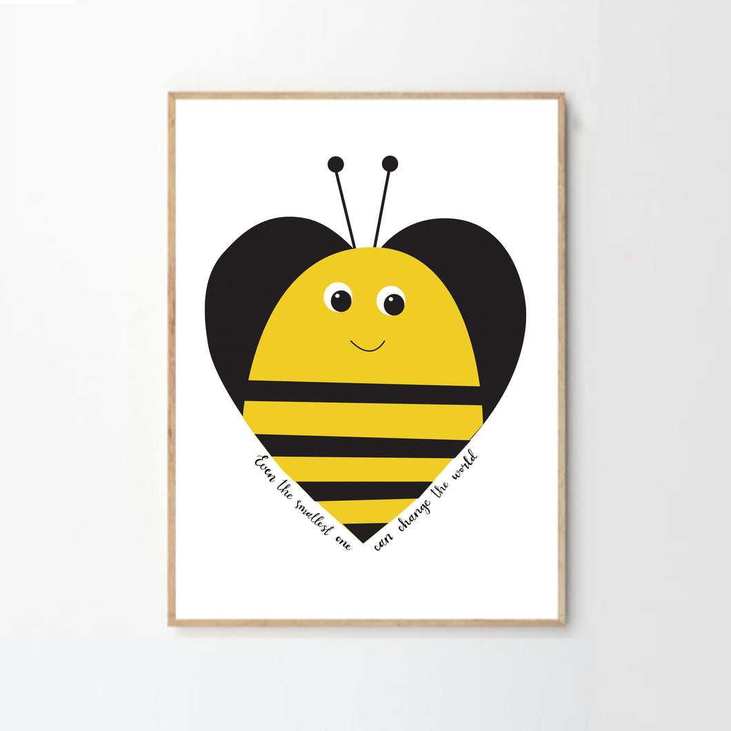 Personalised Bee Print