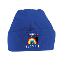 Load image into Gallery viewer, Blue Grow Up Slowly Beanie
