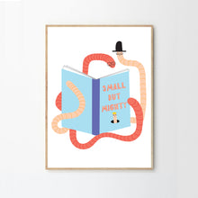 Load image into Gallery viewer, Book Worm Print
