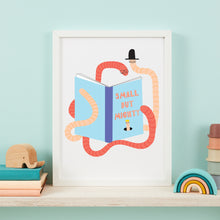 Load image into Gallery viewer, Book Worm Print
