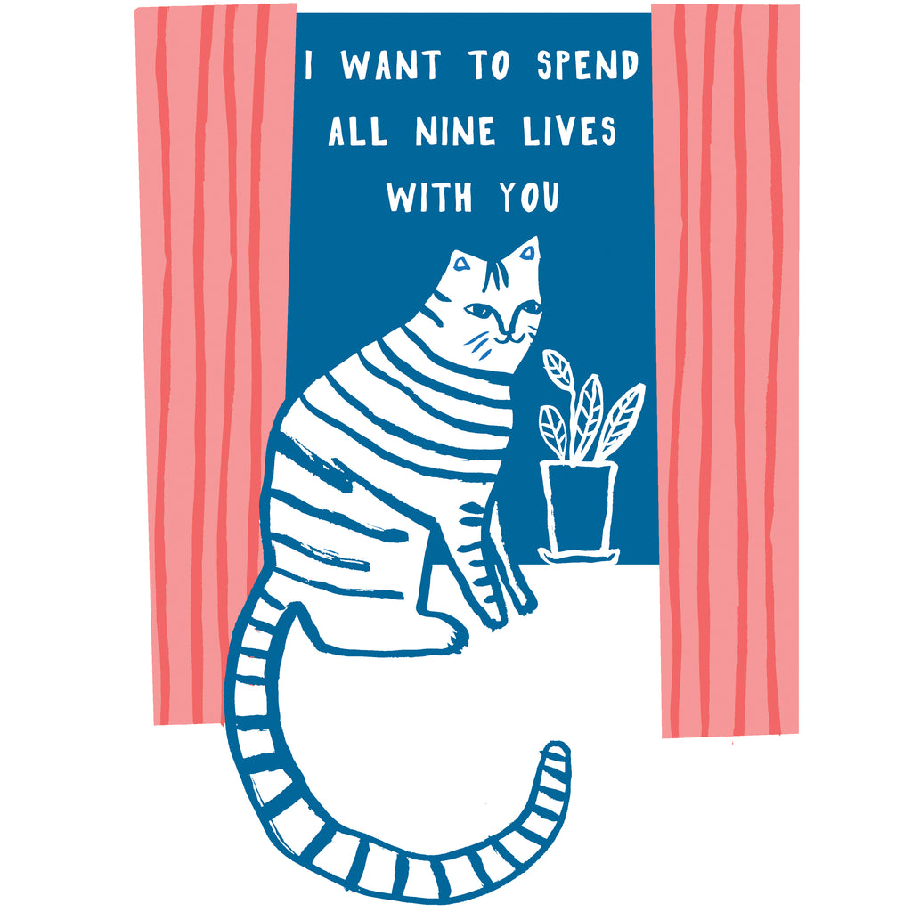 Cat In Window Print