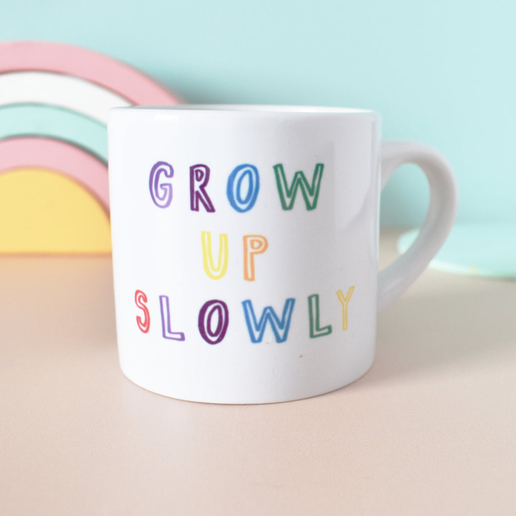 Rainbow Snail Grow Up Slowly Children's Mug