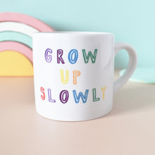 Load image into Gallery viewer, Rainbow Snail Grow Up Slowly Children&#39;s Mug
