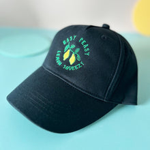 Load image into Gallery viewer, Easy Peasy Lemon Squeezy Black Children&#39;s Cap
