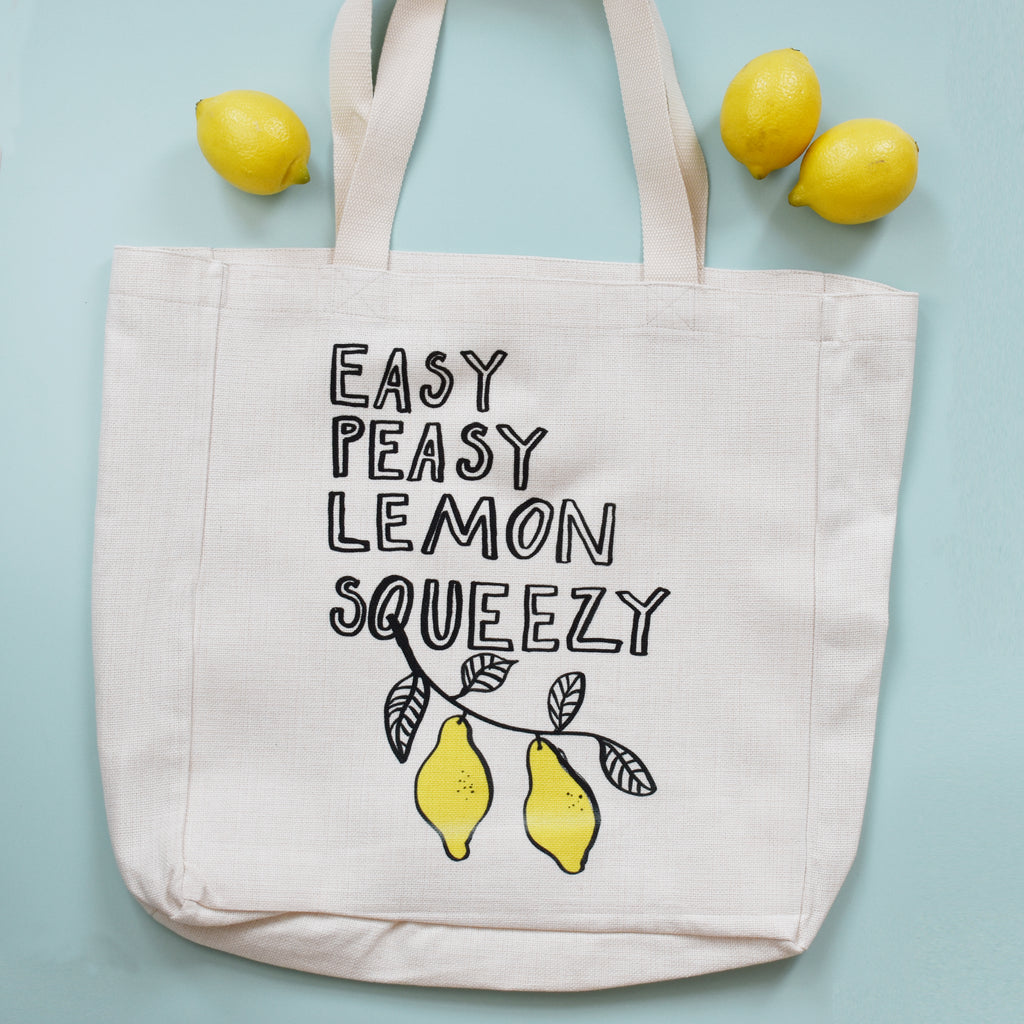 Easy Peasy Lemon Squeezy Tote Bag