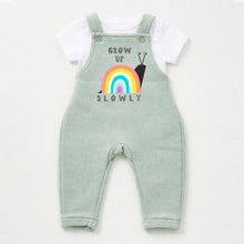 Load image into Gallery viewer, Grow Up Slowly Fleece Dungarees – Multiple Colours Available
