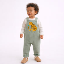 Load image into Gallery viewer, Tiger Fleece Dungarees – Multiple Colours Available
