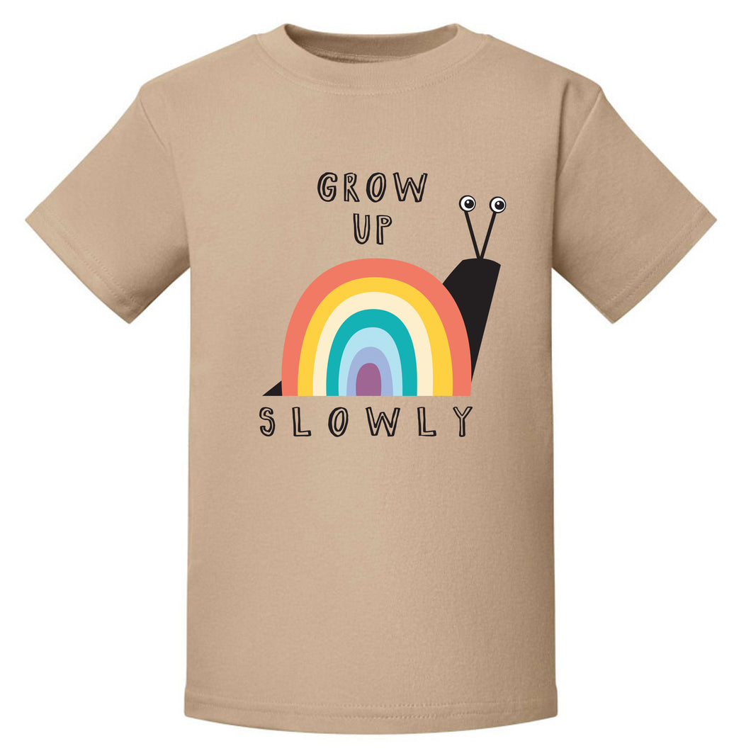 Grow Up Slowly Warm Taupe T-shirt