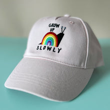 Load image into Gallery viewer, Pink Grow Up Slowly Children&#39;s Cap
