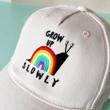 Load image into Gallery viewer, Pink Grow Up Slowly Children&#39;s Cap
