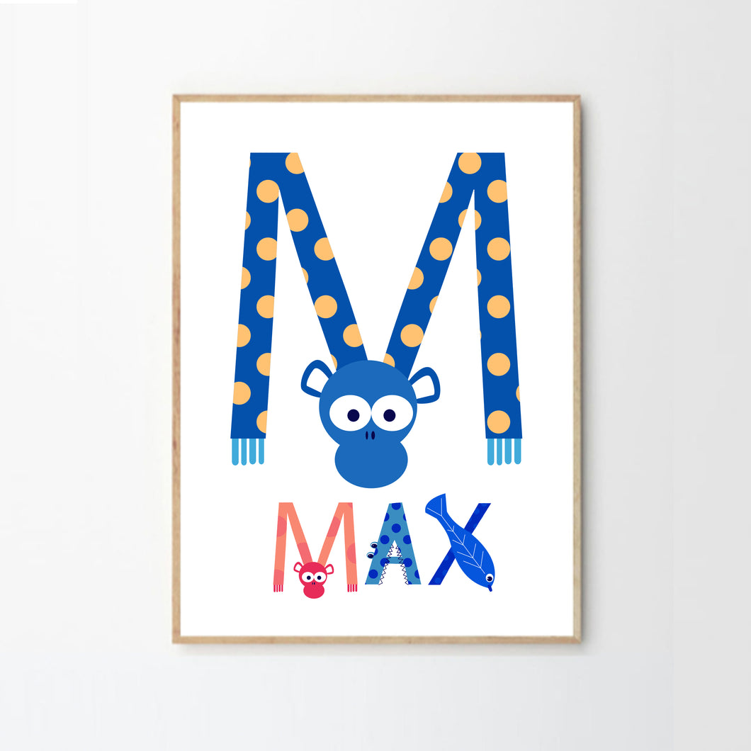 Personalised Initial Name Print