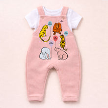 Load image into Gallery viewer, Animal Balloon Fleece Dungarees – Multiple Colours Available
