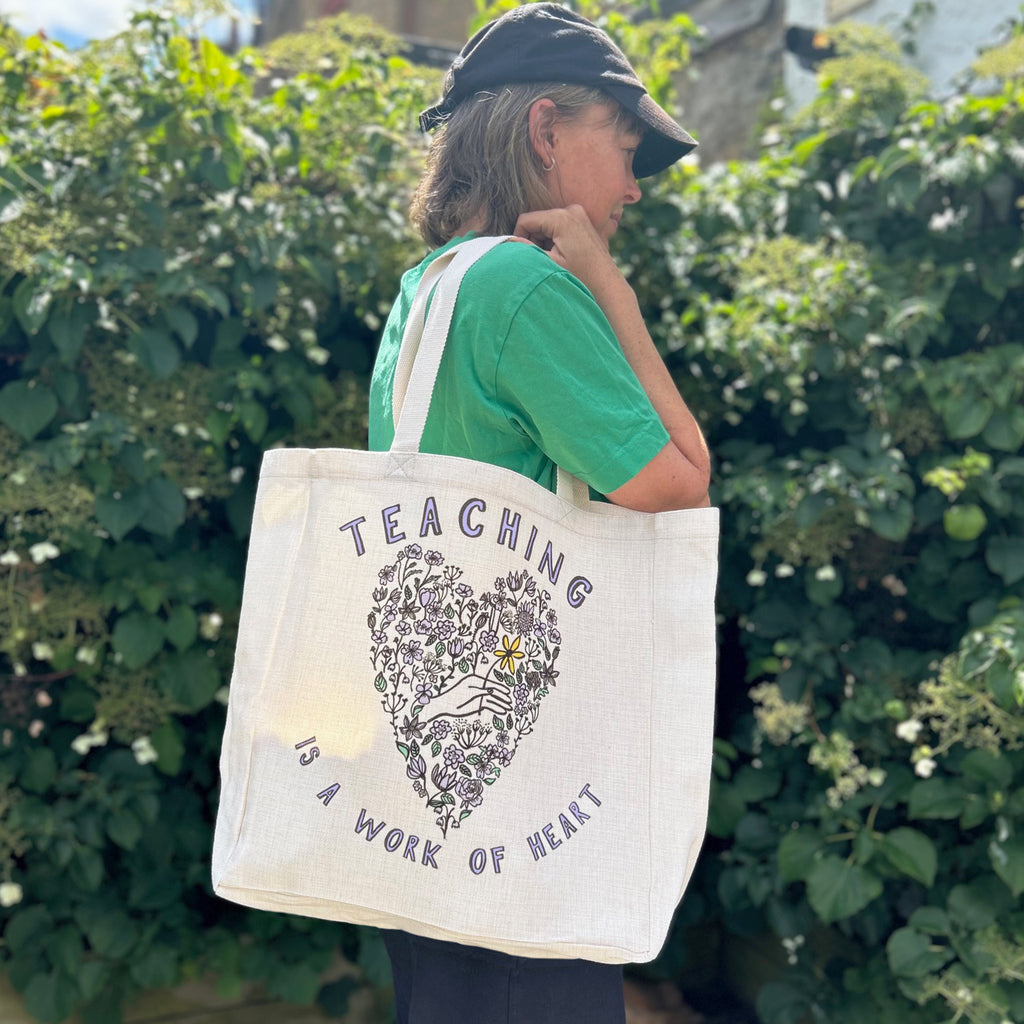 Floral Teaching is a Work of Art Tote Bag