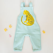 Load image into Gallery viewer, Tiger Fleece Overalls in Sage Green
