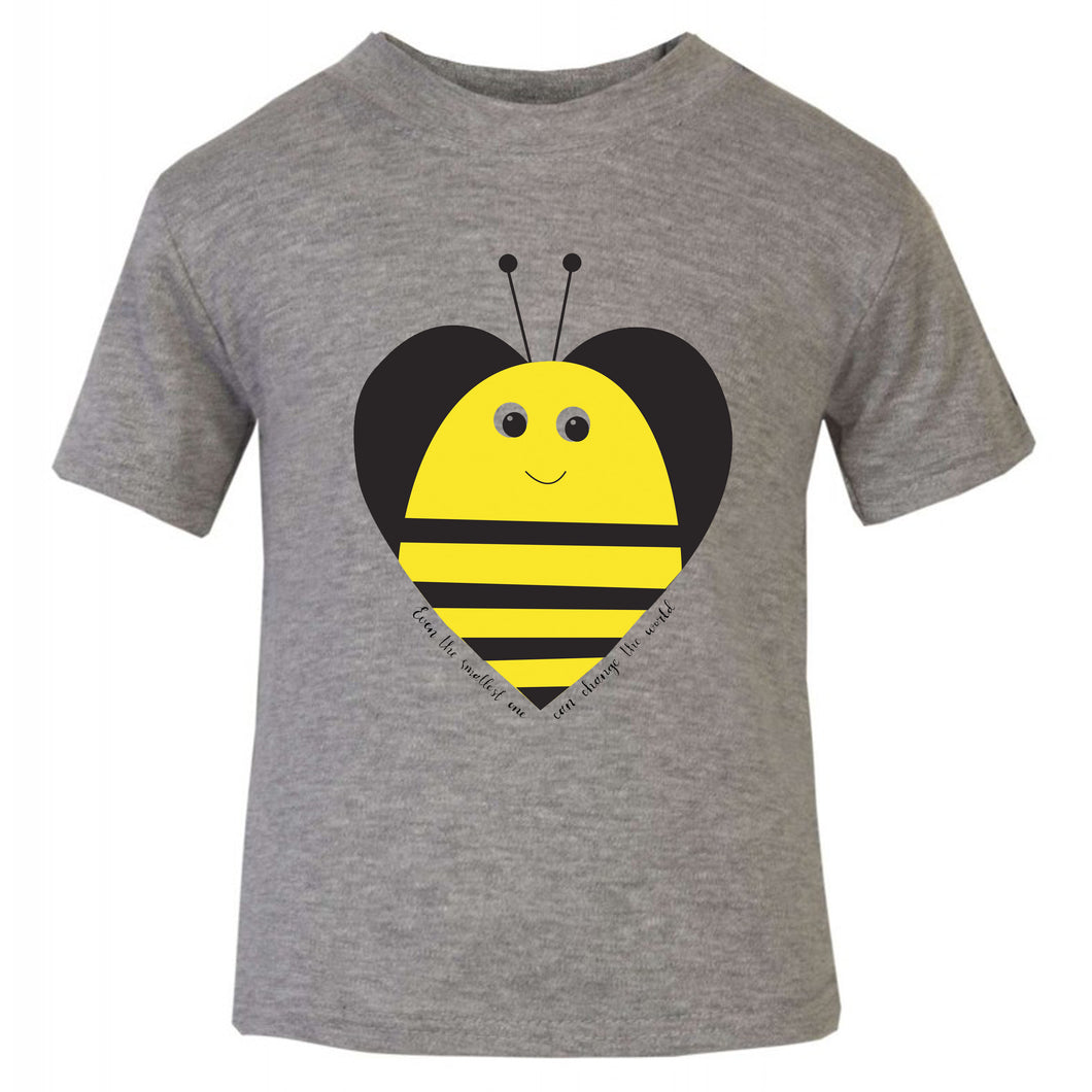 Bee Heart Grey T Shirt