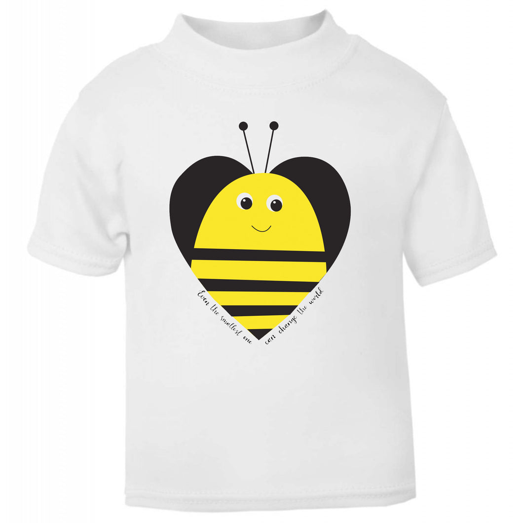 Bee Heart White T Shirt