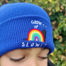 Load image into Gallery viewer, Blue Grow Up Slowly Beanie
