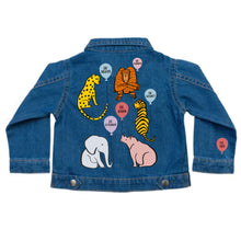 Load image into Gallery viewer, Animal Balloons Denim Jacket
