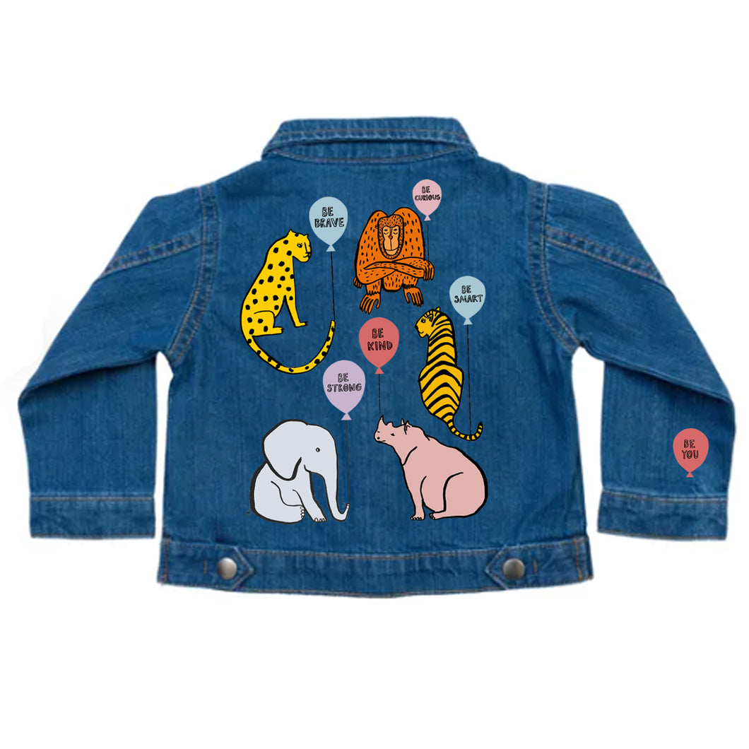 Animal Balloons Denim Jacket