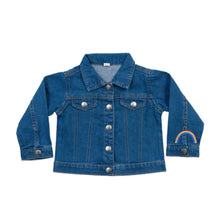 Load image into Gallery viewer, Follow Your Rainbow Denim Jacket
