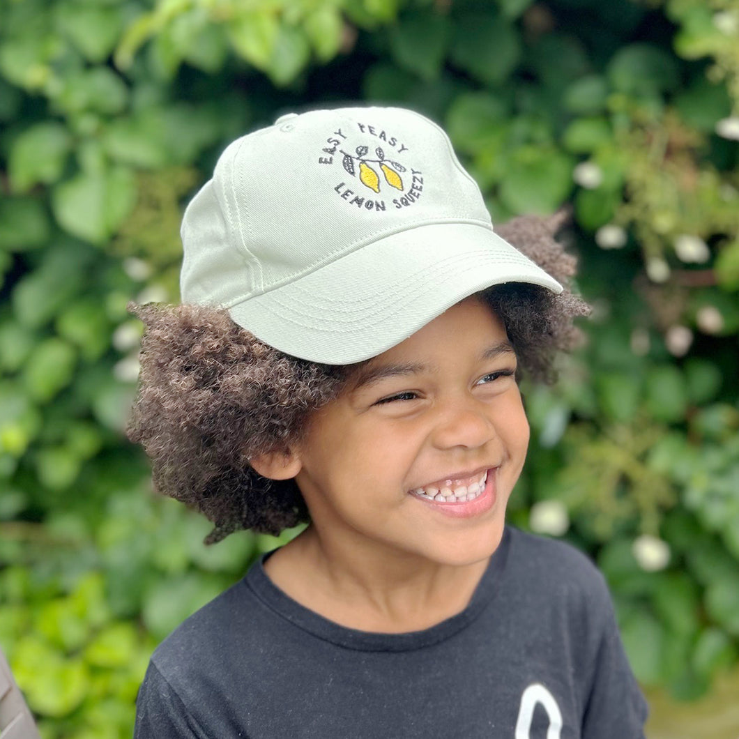 Easy Peasy Lemon Squeezy Pistachio Green Children's Cap