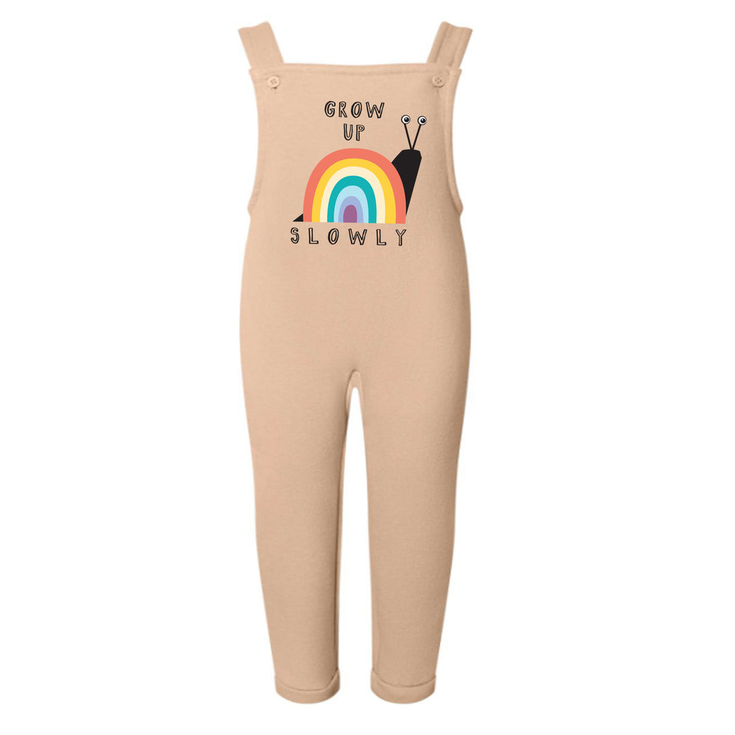 Grow Up Slowly Overalls in Warm Taupe
