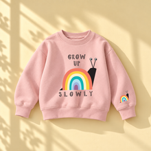 Load image into Gallery viewer, Grow Up Slowly Rainbow Snail Sweatshirt
