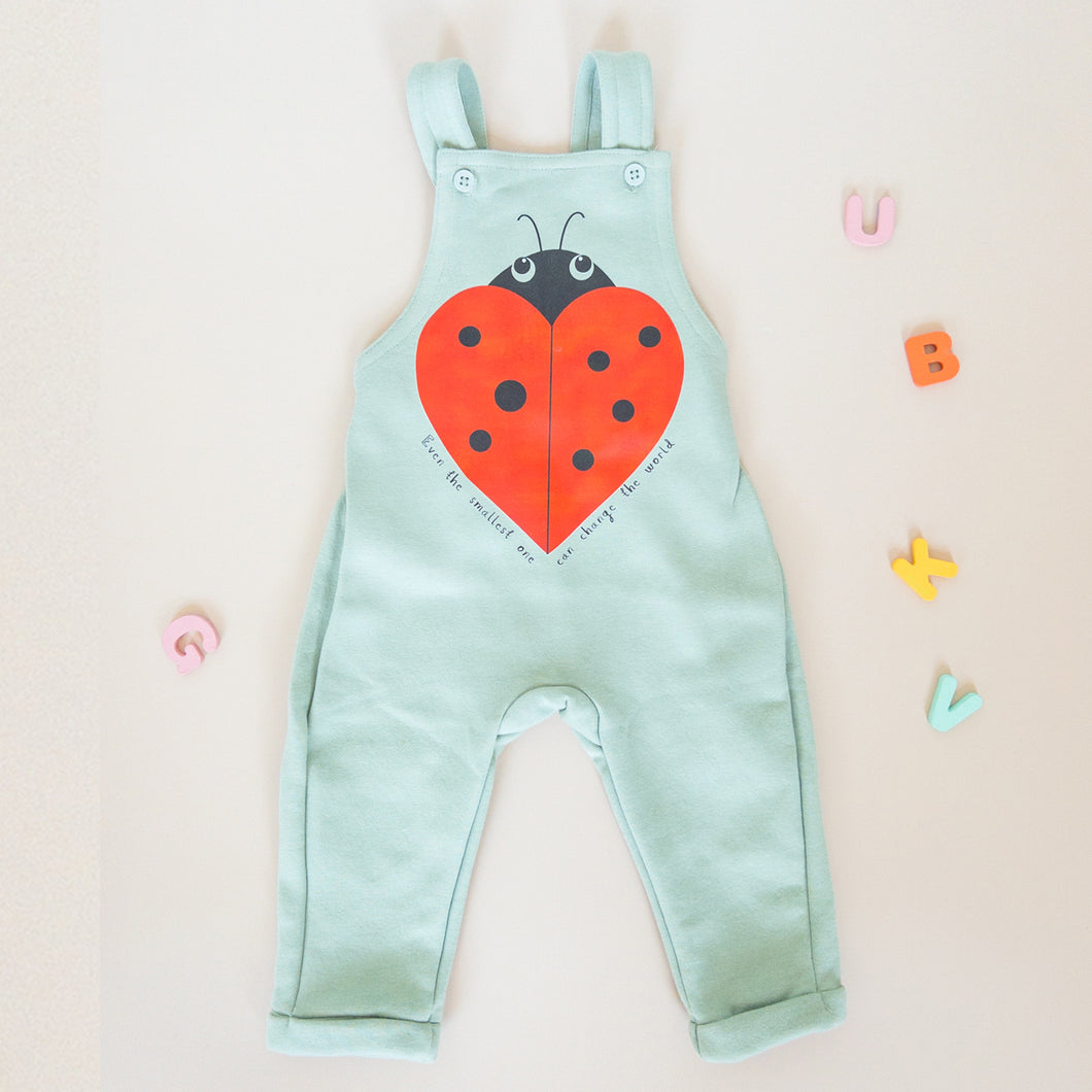 Ladybird  Overalls in Sage Green