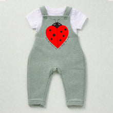 Load image into Gallery viewer, Ladybug Fleece Dungarees – Multiple Colours Available

