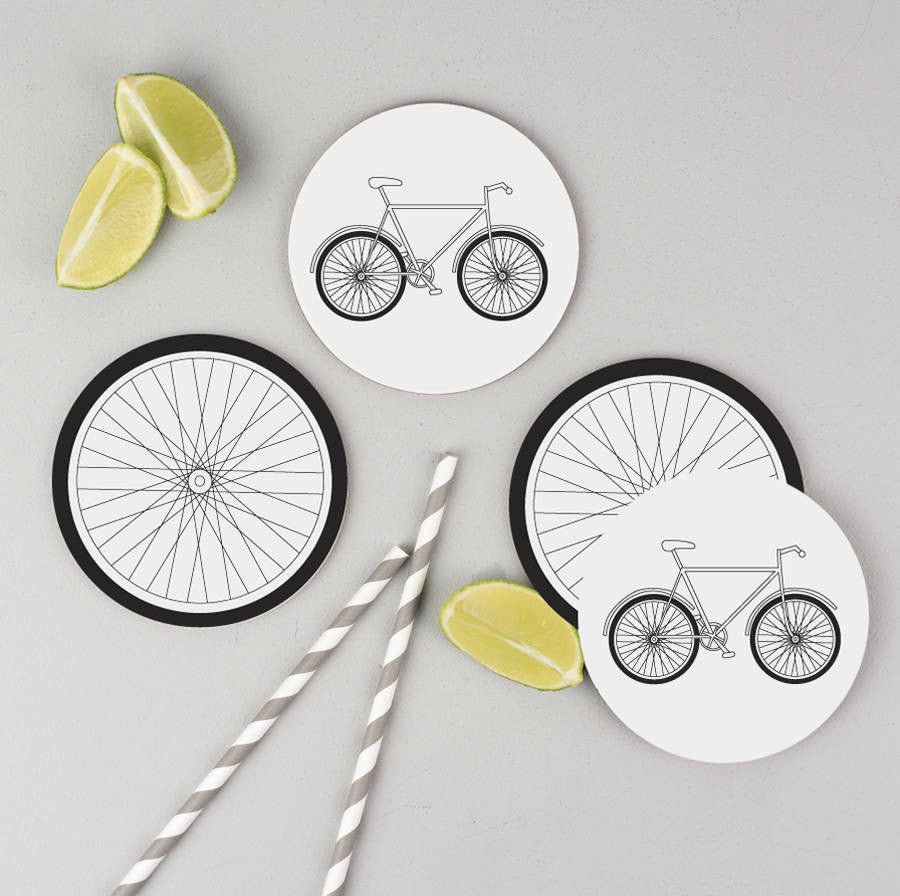 Bicycle Coasters Set Of Four