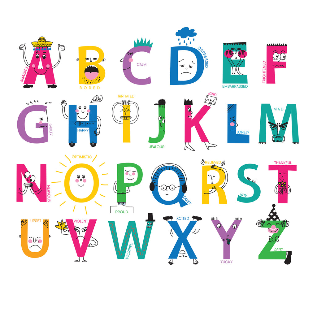 A-Z Of Emotions Children's Placemat