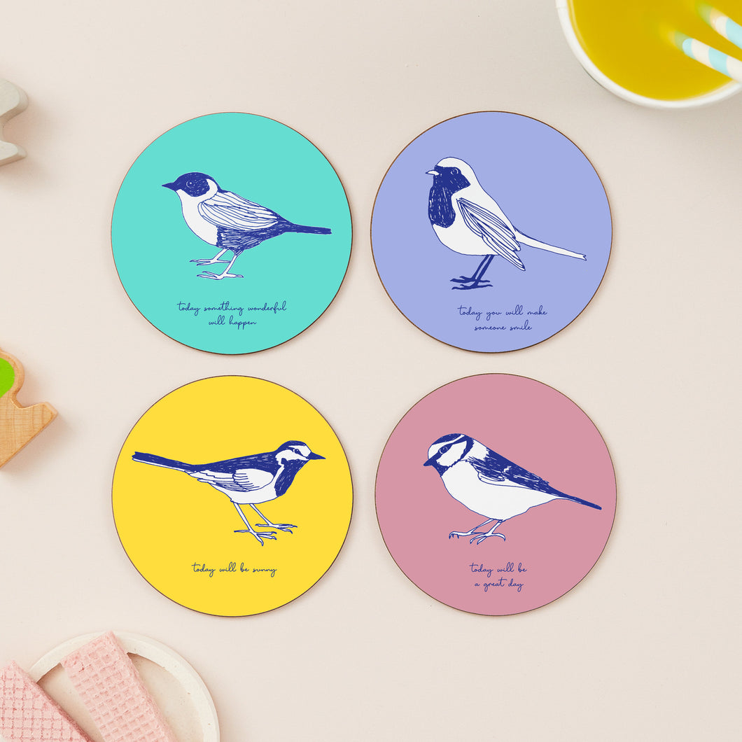 Bird Collection Set Of Four Coasters