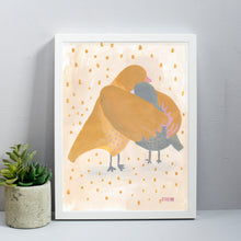 Load image into Gallery viewer, Bird Hug Large Art Print
