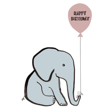 Load image into Gallery viewer, Happy Birthday Elephant Card
