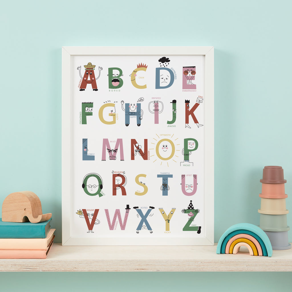 Alphabet Of Emotions Print